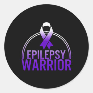 Epilepsie Warrior Awareness Seizeness Unterstützun Runder Aufkleber