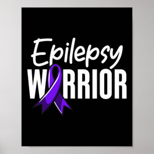 Epilepsie Warrior Clothing - Epilepsie Bewusstsein Poster