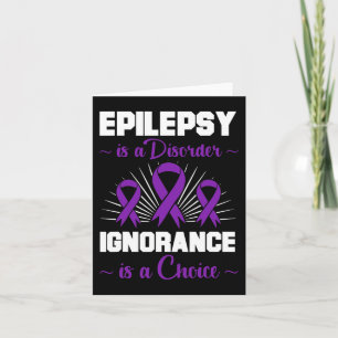 Epilepsie Warrior Epileptic Day Lila Ribbon Epilep Karte