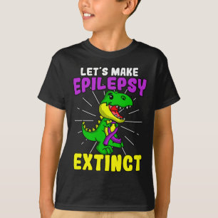 Epilepsie Warrior Epileptic Extinct Dinosaurier Se T-Shirt
