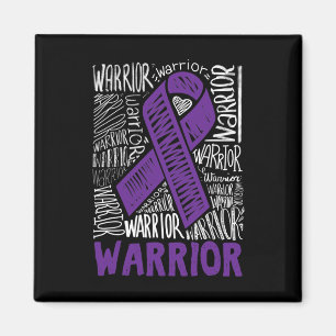Epilepsie Warrior Family Support Geschenk Lila Ban Magnet
