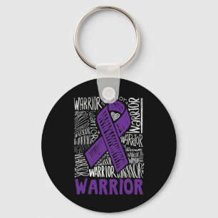Epilepsie Warrior Family Support Geschenk Lila Ban Schlüsselanhänger