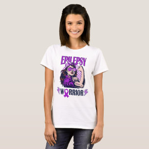 Epilepsie Warrior Glaube und Kampf T-Shirt