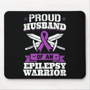 Epilepsie Warrior Husband Epileptic Krampfanfall Mousepad