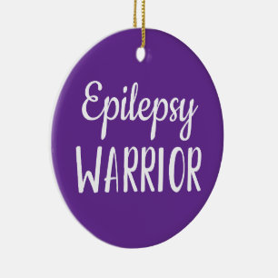 Epilepsie Warrior Keramik Ornament