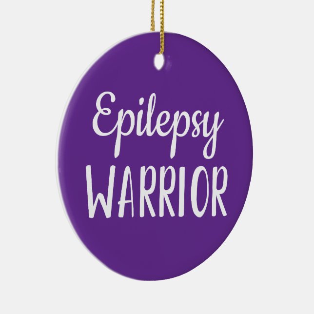 Epilepsie Warrior Keramik Ornament (Rechts)
