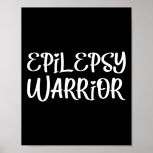 Epilepsie Warrior Lila Epilepsie Sensibilisierungs Poster