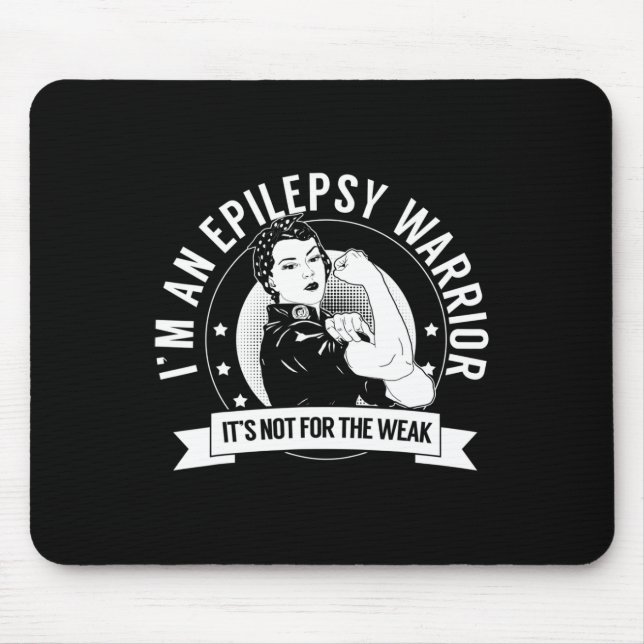Epilepsie Warrior NFTW - Epilepsie Bewusstsein Mousepad (Vorne)