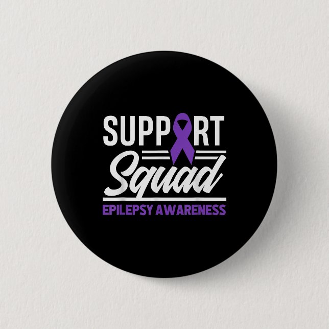 Epilepsie Warrior Support Squad Unterstützung Epil Button (Vorderseite)