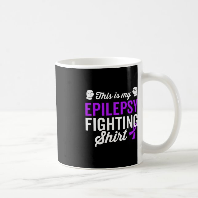 Epilepsie Warrior Survivor Bewusstsein wird gut wi Kaffeetasse (Rechts)