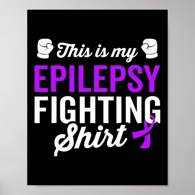 Epilepsie Warrior Survivor Bewusstsein wird gut wi Poster (Vorne)