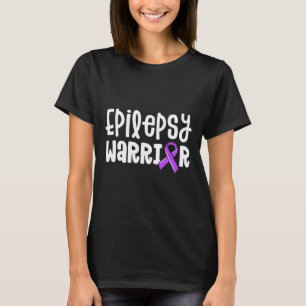 Epilepsie Warriors Kids Lila Band-Bewusstseinsbild T-Shirt