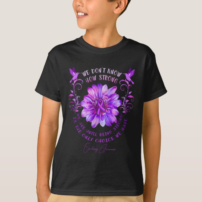 EPILEPSY AWARENESS Blume Wir wissen nicht, wie sta T-Shirt (Vorderseite)