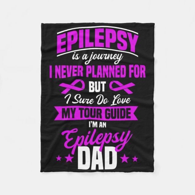 Epilepsy Awareness Epileptic Seizure Disorder Fath Fleecedecke (Vorderseite)