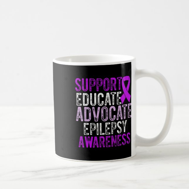 Epilepsy Awareness Epileptic Warrior Survivor 10  Kaffeetasse (Rechts)