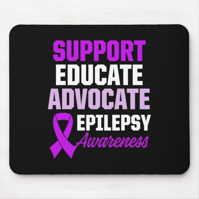 Epilepsy Awareness Epileptic Warrior Survivor 1  Mousepad (Vorne)