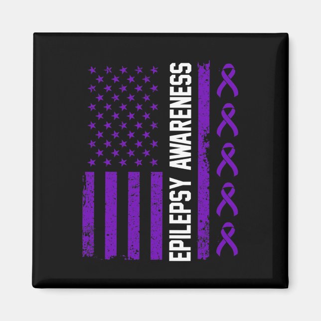 Epilepsy Awareness Epileptic Warrior Survivor 29  Magnet (Vorne)