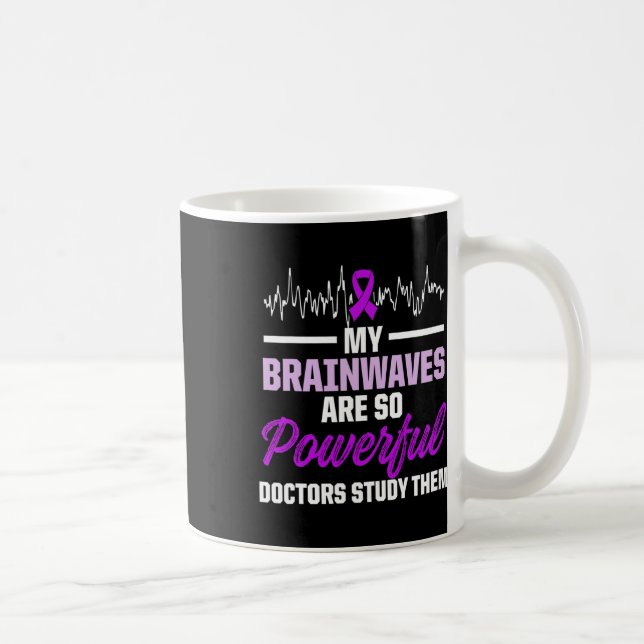 Epilepsy Awareness Epileptic Warrior Survivor  Kaffeetasse (Rechts)