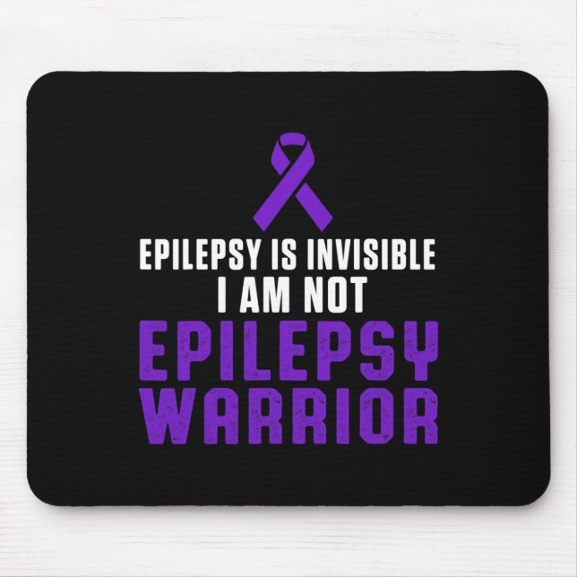 Epilepsy Awareness Fun Healthcare Epileptic Warrio Mousepad (Vorne)