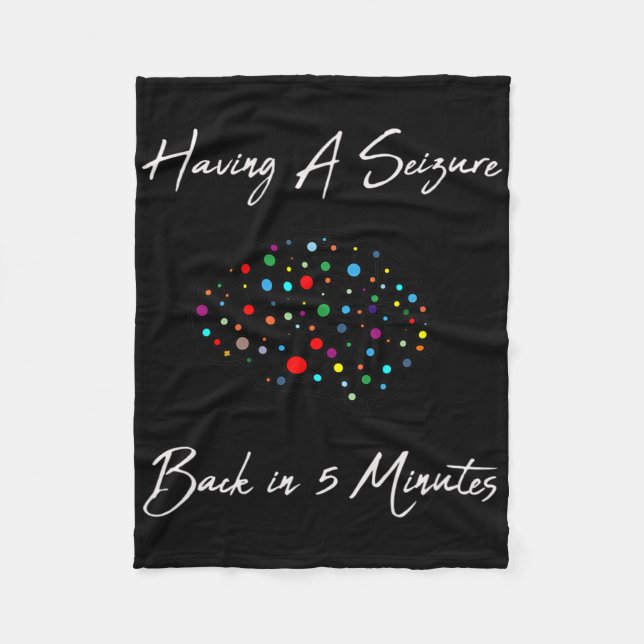 Epilepsy Awareness Having A Seizure  Fleecedecke (Vorderseite)