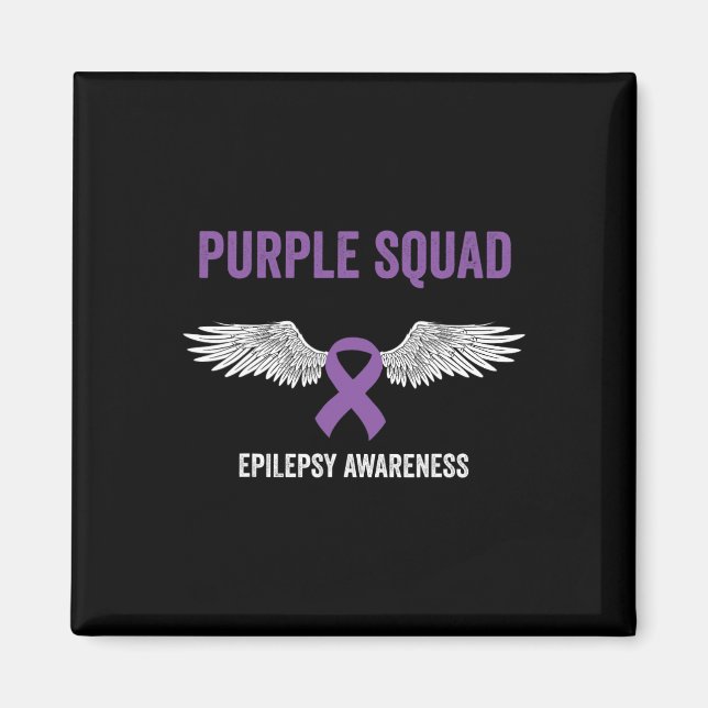 Epilepsy Awareness Purple Ribbon - Epilepsy Awaren Magnet (Vorne)