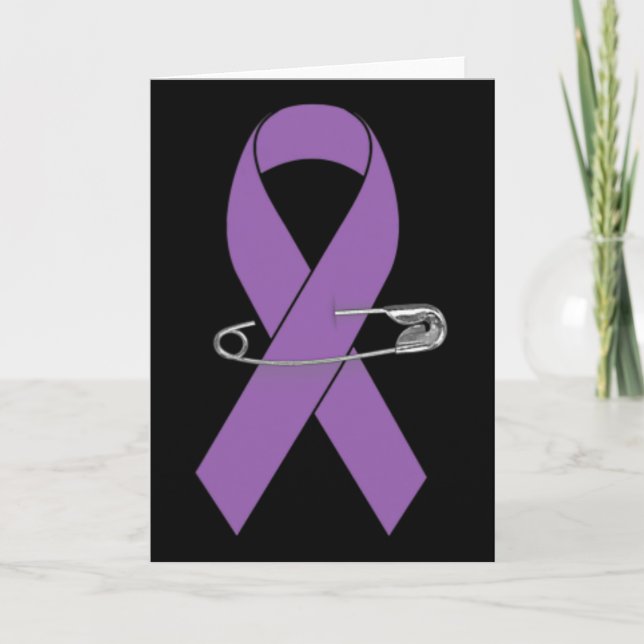 Epilepsy Awareness Walk Supporter Ribbon  Karte (Vorderseite)