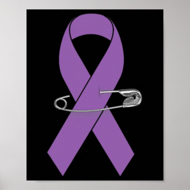 Epilepsy Awareness Walk Supporter Ribbon  Poster (Vorne)