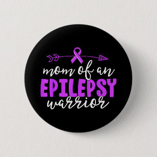 Epilepsy-Mutter-Shirt Lila Band Awareness-Shirt Button