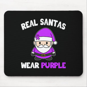 Epilepsy Real Santas trägt Lila Bewusstseinsbildun Mousepad