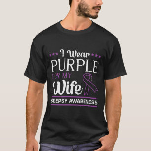 Epileptischer Krieger und Lila Ribbon-Epilepsie Aw T-Shirt