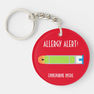 Epinephrin Inside Allergie Alert Kids Personalisie Schlüsselanhänger