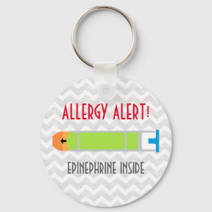 Epinephrine Medicine Kids Personalized Allergy Schlüsselanhänger