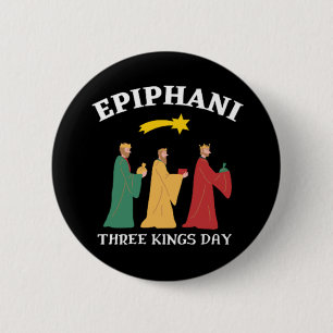 Epiphani Three Kings Day Button
