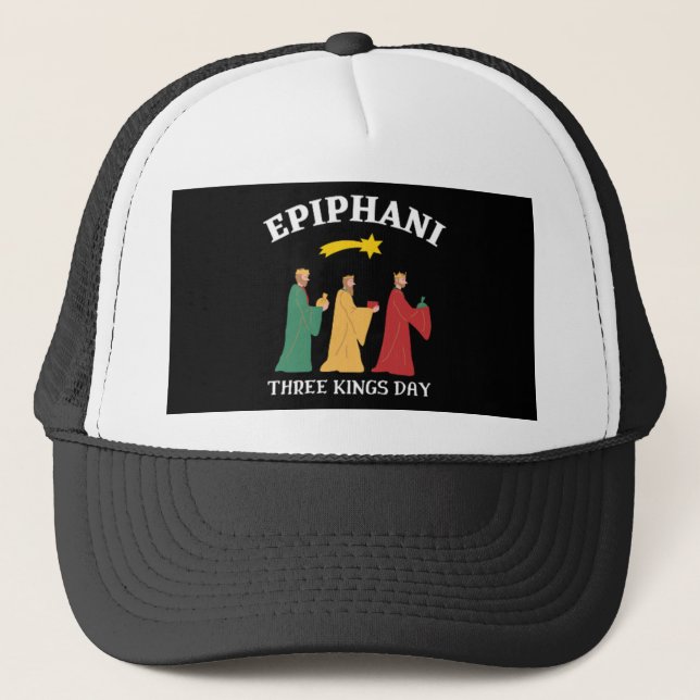 Epiphani Three Kings Day Truckerkappe (Vorderseite)