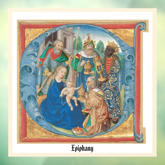 Epiphany Holiday Card Fensteraufkleber (Blatt 3)