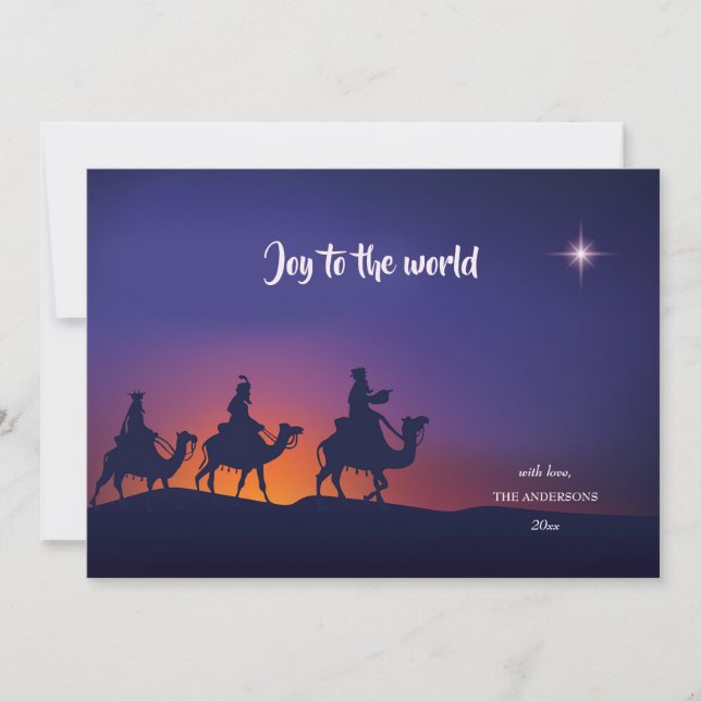 Epiphany Silhouette Holiday Card Feiertagskarte (Vorderseite)