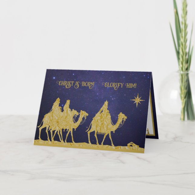 Epiphany Three Kings Orthodox Byzantinisch Katholi Karte (Vorderseite)