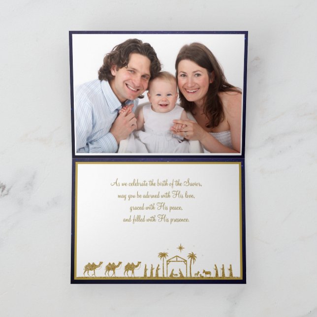 Epiphany Three Kings Orthodox Byzantinisches Foto Karte (Innenseite)
