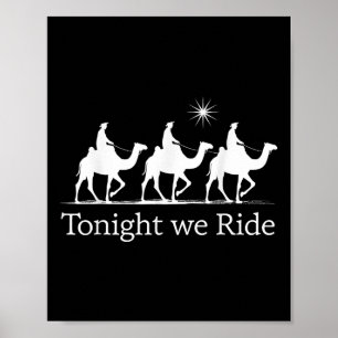 Epiphany Weihnachten Weisen Könige Heute Abend rei Poster
