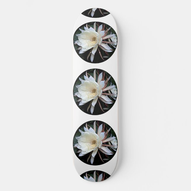 Epiphyte Cactus Blume Skateboard (Vorderseite)