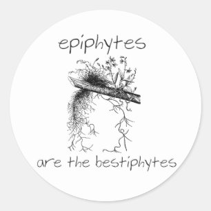 Epiphytes sind die bestiphytes runder aufkleber