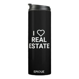 Epique I Heart Real Anwesen Black Tumbler Thermosbecher