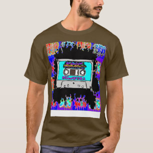 episch blaue Kassettengraffiti T-Shirt