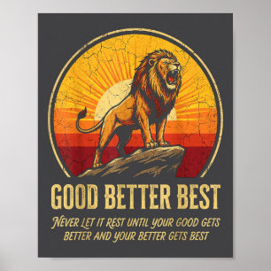Episch Es hört nie auf, bis es ruht, wird besser g Poster