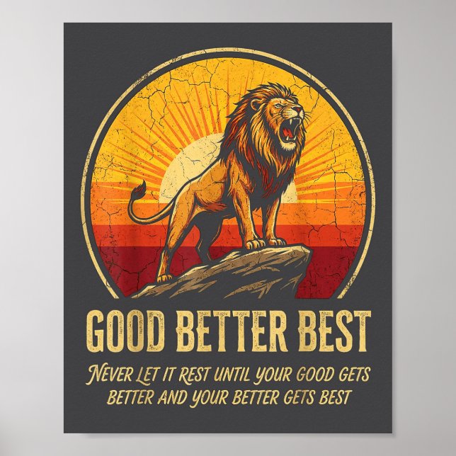 Episch Es hört nie auf, bis es ruht, wird besser g Poster (Vorne)