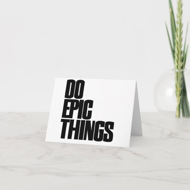 Epische Dinge Karte (Vorderseite)