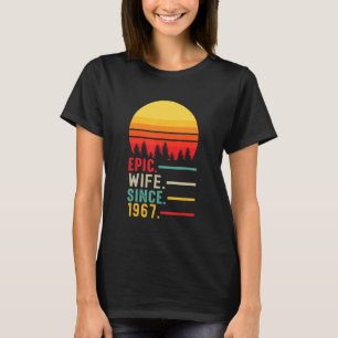 Epische Ehefrau seit 1967, glücklicher Jahrestag T-Shirt