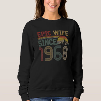 Epische Ehefrau Seit 1968 Niedlich 54. Hochzeitsta Sweatshirt