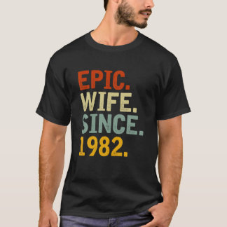 Epische Ehefrau seit 1982 Ihr 41. Hochzeitstag T-Shirt