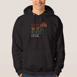 Epische Ehefrau seit 1982 Retro Grafik ihr Niedlic Hoodie